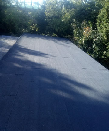 Flat garage roof London