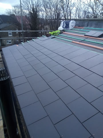 Reroofing a slate roof in London