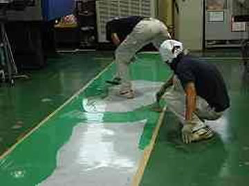 waterproof floor paint application in London